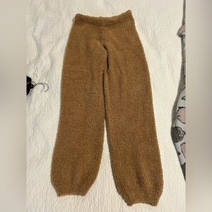 SKIMS Tan Fleece Lounge Pants